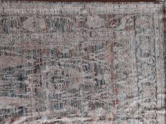Striking Contemporary Arts & Crafts design carpet - finely hand woven in wool�Size. 3.00 x 2.52