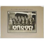 'Bodyline'. 'M.C.C. Team- Australian Tour- 1932-33'. Large and impressive official mono photograph