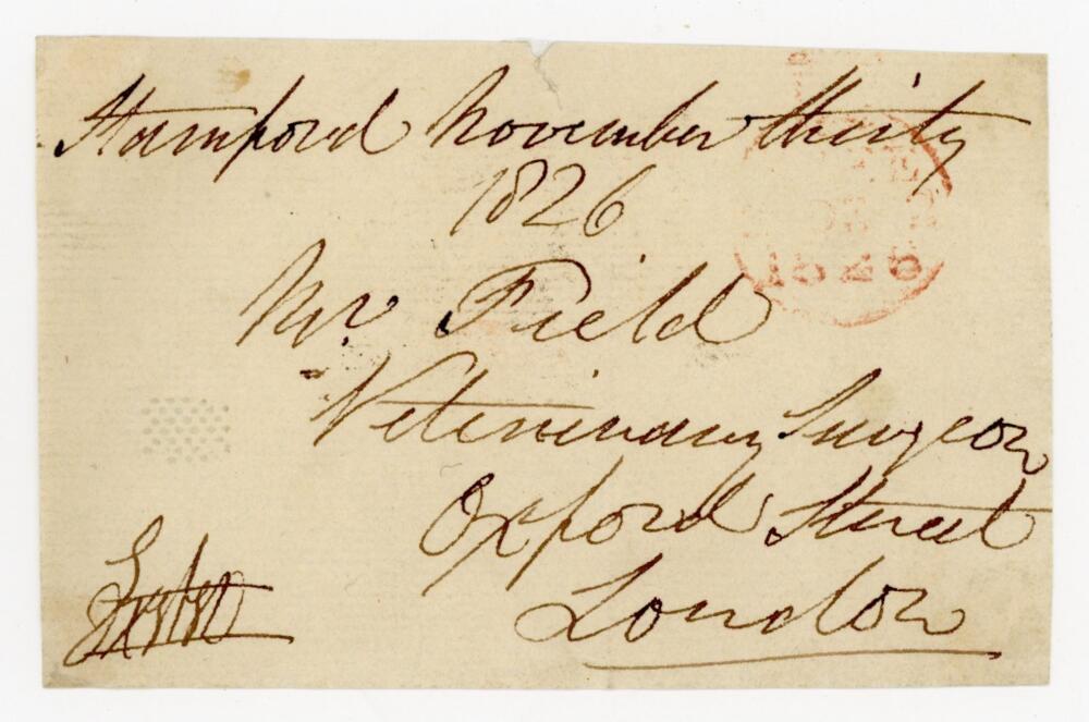 Brownlow Cecil, 2nd Marquess of Exeter. Original signed free-front envelope to a Mr John Clark of