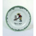 'There's Style'. A Royal Doulton Black Boy dessert plate, entitled 'There's Style' printed with a