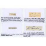 Leicestershire C.C.C. Four nice individual signatures of Leicestershire players signed to pieces,