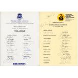 Western Australia 1992-1994. Six official autograph sheets for Western Australia teams for home