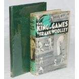 'The King of Games'. Frank Woolley. London 1936. Nicely signed in ink by Woolley to half title page.