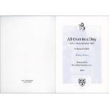'All Over in a Day' Kent v Worcestershire 1960. Limited edition booklet by Richard Walsh covering
