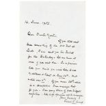 Gilbert Laird Jessop. Gloucestershire, Oxford University & England, 1894-1914. Handwritten one