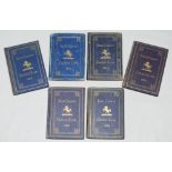 Kent County Cricket Club Annual 1919-1924. Six editions of the hardback 'blue book'. Original
