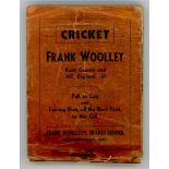 Frank Woolley. Flicker book. 'Pull to Leg and Forcing shot off the Back Foot, to the Off'. Published