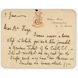Gilbert Laird Jessop, Gloucestershire & England 1894-1914. Handwritten official Gloucestershire C.