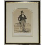 'Mr James Henry Dark. Proprietor of Lord's Cricket Ground'. Original lithograph 'Sketches at Lord'