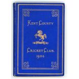 Kent County Cricket Club Annual 1904. Hardback 'blue book'. Original decorative boards. Gilt