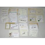 Test, County, University and Minor Counties signatures 1950s-2000s. A large selection of signatures,