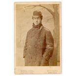 Albert James Thornton. Sussex & Kent 1880-1891. Original mono cabinet card photograph of Thornton,