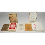 Kargo' Card Golf c.1930s. Two different sets of playing cards, one set complete with 53 cards and