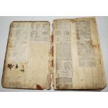 Cricket cuttings scrapbook 1876-1877. A large ledger book comprising an extensive selection of press