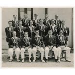 M.C.C. tour to India and Pakistan 1951/52. Excellent original mono photographs of the M.C.C. touring