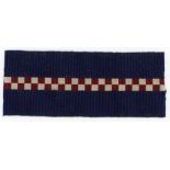 A.C. Maclaren's tour to Australia 1901/02. A piece of a fabric hat band from material used on the