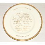 Pakistan 1962. Royal Worcester bone china plate produced by the factory to commemorate the