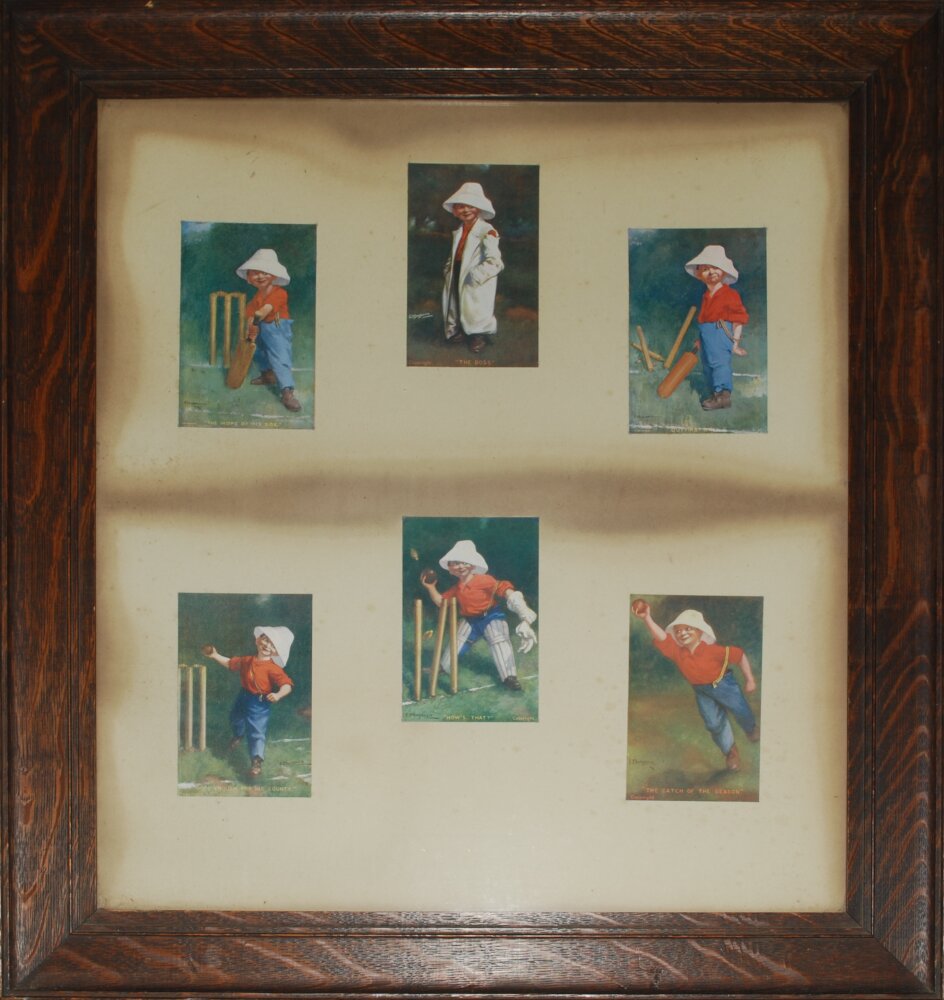 E.P. Kinsella. Excellent selection of four large original colour prints of the boy cricketer in - Image 5 of 5