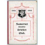 Somerset County Cricket Club Year Book 1912-13. Hammett & Co, Taunton 1913. Original decorative