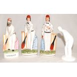 Cricket ceramic figures. A selection of eight mainly modern cricket figures including Royal