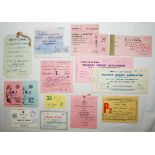 M.C.C. tour to India 1976/77. A collection of press passes issued to Alex Bannister, journalist