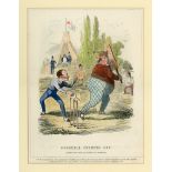 'O'Connell Stumped Out (after the popular sketch by Seymour)' 1847. Original hand coloured
