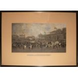 'M.C.C. and Ground 1881'. Large original print of players and spectators at Lord's from an
