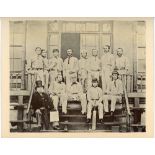 Parr's XI to Australia 1863/64. An early mono photograph of the twelve members of the second touring