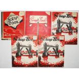 Cricket scrapbook albums 1948-1952. Five softback scrapbook albums comprising press cutting images