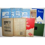 Cricket scrapbooks 1960s-1980s. Nine large format softback scrapbooks (one hardback) including two