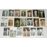 Individual player postcards early 1900s. Twenty original individual postcards, each depicting an