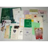 South Africa signed menus 1979-2006. A large selection of over eighty official menus for dinners and