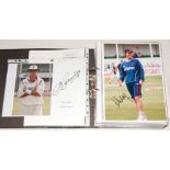 Signed county player photographs 2000s. Somerset to Yorkshire. File comprising a large quantity of