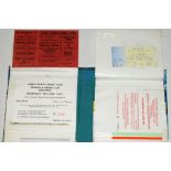 Official match tickets and passes 1968-2004. Album comprising one hundred official match tickets and
