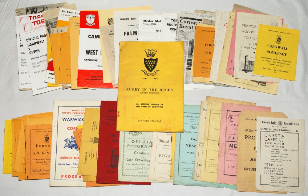 Rugby Union. Cornwall and South Western rugby programmes 1940s-1990s. Small box comprising over - Image 2 of 2