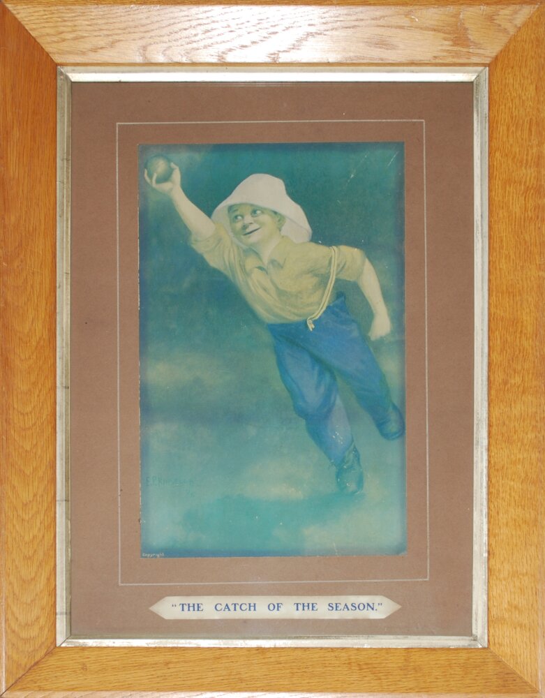 E.P. Kinsella. Excellent selection of four large original colour prints of the boy cricketer in - Image 2 of 5