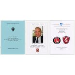 Cricket orders of service. Three original orders of service of thanksgiving for David Sheppard (