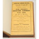 Wisden Cricketers’ Almanack 1918. 55th edition. Original paper wrappers, bound in brown boards, with