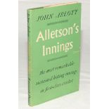 ‘Alletson’s Innings’. John Arlott. Second edition London 1958. Original green cloth with very good
