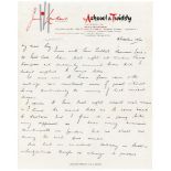 James Charles ‘Jim’ Laker. Surrey, Essex & England 1946-1964. Handwritten two page letter from Laker