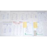 Hampshire C.C.C. 1981-2008. Twenty eight official Hampshire C.C.C. autograph sheets comprising a