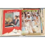 ‘The Cricketer’ Pakistan 1985-1999. A good run of the magazine in seven blue binders, covering