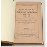 Wisden Cricketers’ Almanack 1885. 22nd edition. Original paper wrappers, bound in brown boards, with