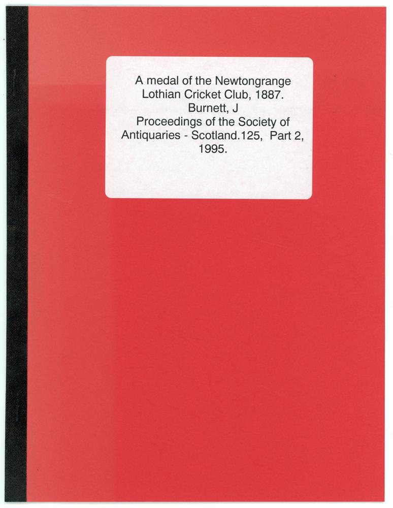 ‘Fifty Years Reminiscences of Scottish Cricket’, D.D. Bone, Glasgow 1898. Red cloth with - Image 4 of 4