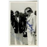 Australian tour of England 1961. Mono plainback postcard showing Australian Captain, Richie Benaud