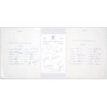 Essex C.C.C. 1966-1968. Three official autograph sheets for seasons 1966-1968. The 1966 and 1968
