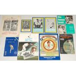 Benefit and Testimonial brochures 1961-2007. Box comprising forty nine official benefit and