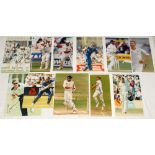 England 1980s-2010s. Forty original colour press photographs of England Test and County cricketers