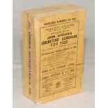 Wisden Cricketers’ Almanack 1932. 69th edition. Original paper wrappers. Soiling and wear to