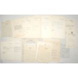 The Cricket Society early 1960s. Folder of over eighty typed and handwritten correspondence to Peter